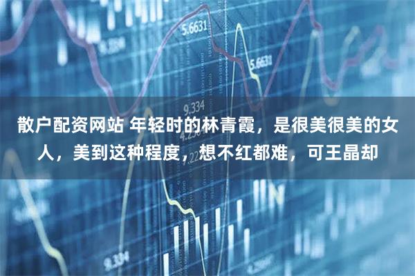 散户配资网站 年轻时的林青霞，是很美很美的女人，美到这种程度，想不红都难，可王晶却